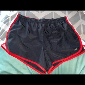 Black and red shorts